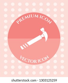 Hammer Icon for Web. Application, Software & Graphic Design.