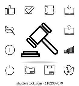 hammer icon. web icons universal set for web and mobile on white background