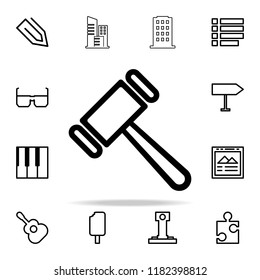 a hammer icon. web icons universal set for web and mobile on white background