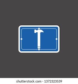 hammer icon. work tool
