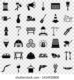 Hammer icons set. Simple style of 36 hammer vector icons for web for any design