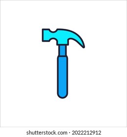 Hammer icons symbol vector elements for infographic web