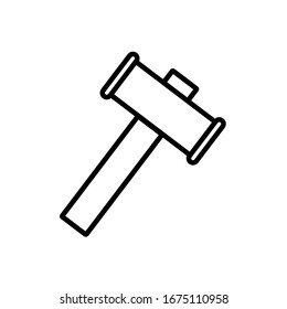 Hammer icon,vector illustration. Flat design style. vector hammer icon illustration isolated on White background, hammer icon Eps10. hammer icons graphic design vector symbols.