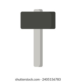 Hammer illustrated on white background