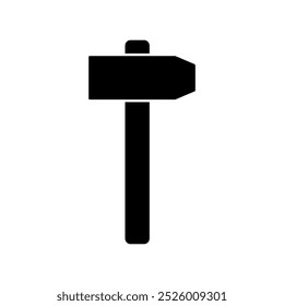 Martillo ilustrado en Vector sobre fondo
