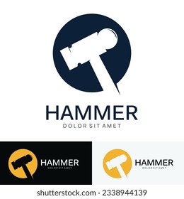 Hammer Illustration Design Isolated Background. Vector Hammer icon.