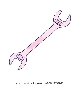 Hammer Illustration on white background.