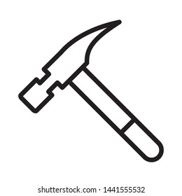 Hammer Illustration Vector Icon Design 