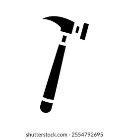 Hammer isolated glyph vector icon