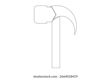 hammer isolated icon on white background.