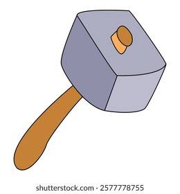 Hammer isolated on a white background