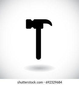 Hammer isolated on white background. Vector illustration