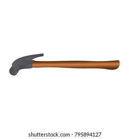 Hammer isolated on white background, Vector illustration