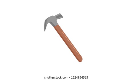 Hammer isolated vector illustration