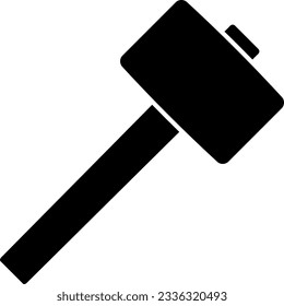 A hammer isolated vector silhouette