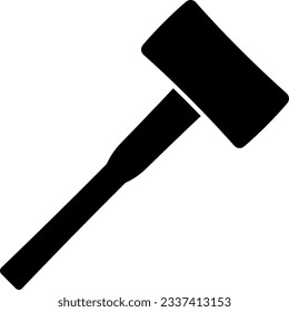 A Hammer Isolated Vector Silhouette