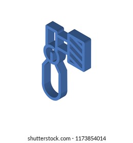 Hammer isometric left top view 3D icon