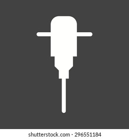 Hammer, jack, jackhammer icon vector image. Can also be used for construction, interiors and building. Suitable for use on web apps, mobile apps and print media.
