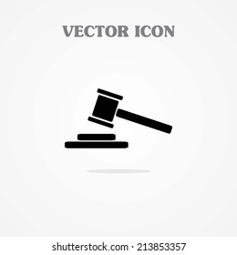 Hammer judge icon