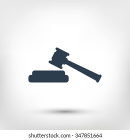 Hammer judge icon