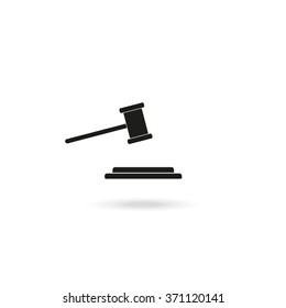 Hammer judge icon.