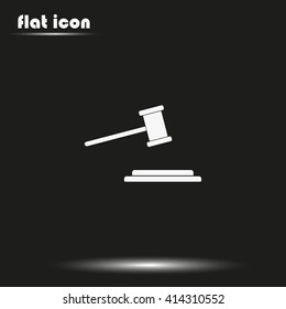 Hammer judge icon.