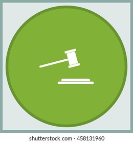 Hammer judge icon.