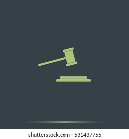Hammer judge icon.