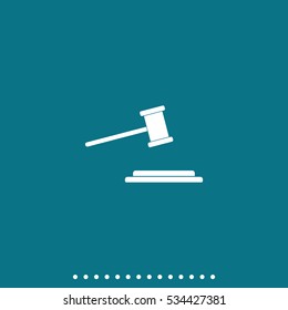 Hammer judge icon.