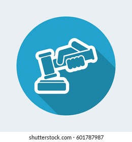 Hammer judge icon