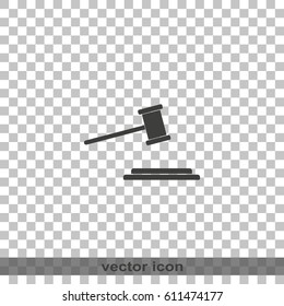 Hammer judge icon.