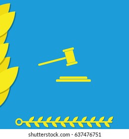 Hammer judge icon.