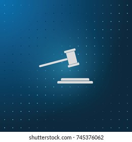 Hammer judge icon.