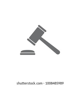 hammer of a judge icon. Simple element illustration. Business icons universal for web and mobile on white background