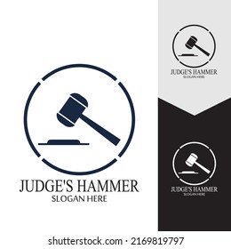 Hammer einer Richtersymbol-Vektorgrafik