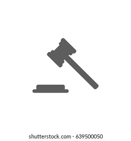 Hammer judge icon vector
