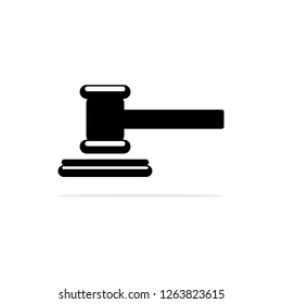 Hammer of the Judge Icon. Vector concept illustration for design.
