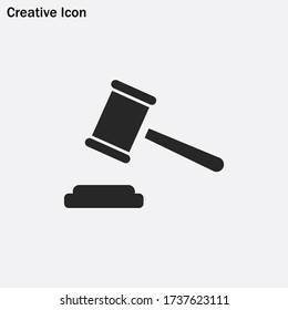 Hammer Judge icon vector eps 10