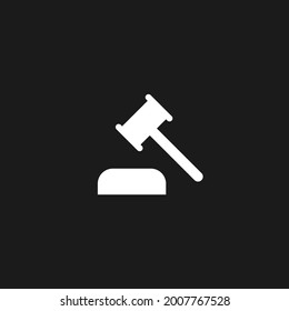 Hammer judge icon. Vector illustration for graphic design, Web, UI, app.
