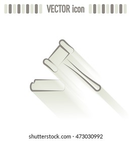 Hammer judge icon vector illustration