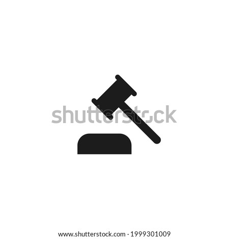 Hammer judge icon. Vector illustration for graphic design, Web, UI, app.