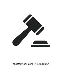 hammer of a judge vector icon