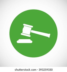 Hammer judge vector icon