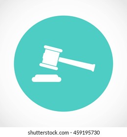 Hammer judge vector icon