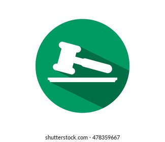 hammer of justice equality law court judge image vector icon logo symbol