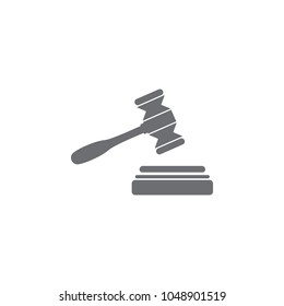 hammer of justice icon. Simple element illustration. hammer of justice symbol design template. Can be used for web and mobile on white background