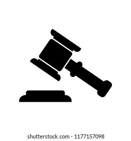 hammer of justice icon vector