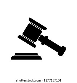 hammer of justice icon vector