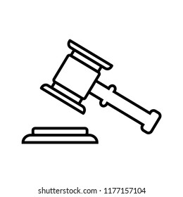 hammer of justice icon vector