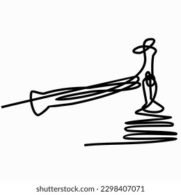 hammer of justice, One continuous single line